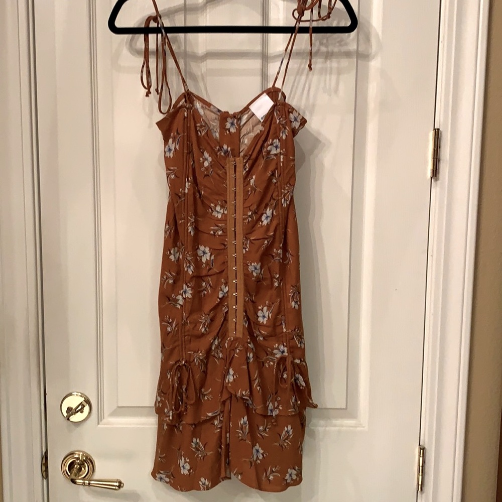 Corset Mustard Dress - Perfect for Fall!